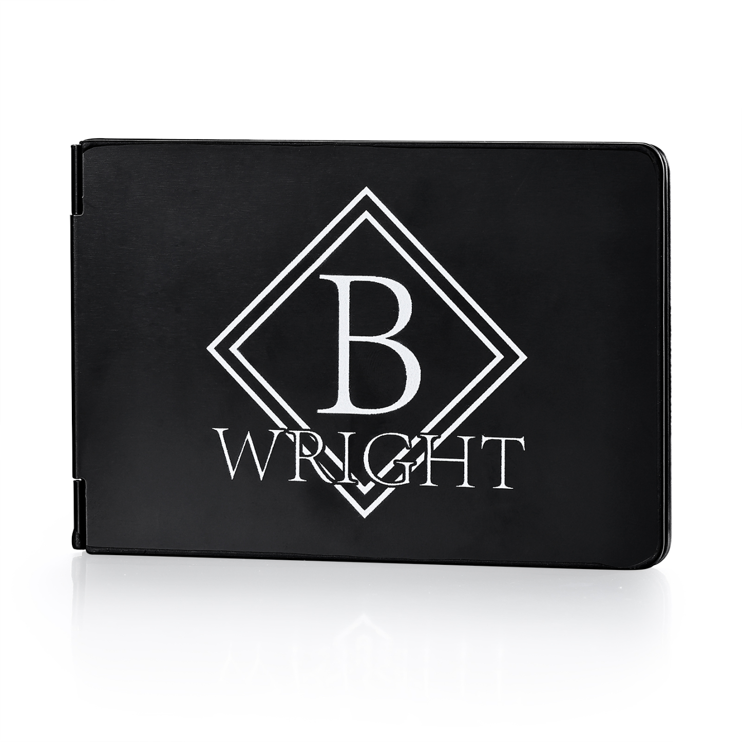 Herren Personalisierte Name & Buchstabe Kreditkarten Etui aus Metall in 3 Farben & 9 Stile