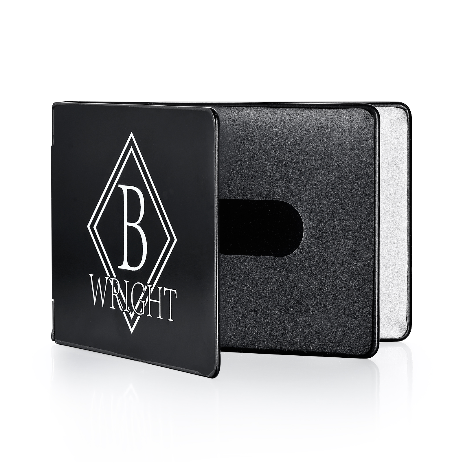 Herren Personalisierte Name & Buchstabe Kreditkarten Etui aus Metall in 3 Farben & 9 Stile