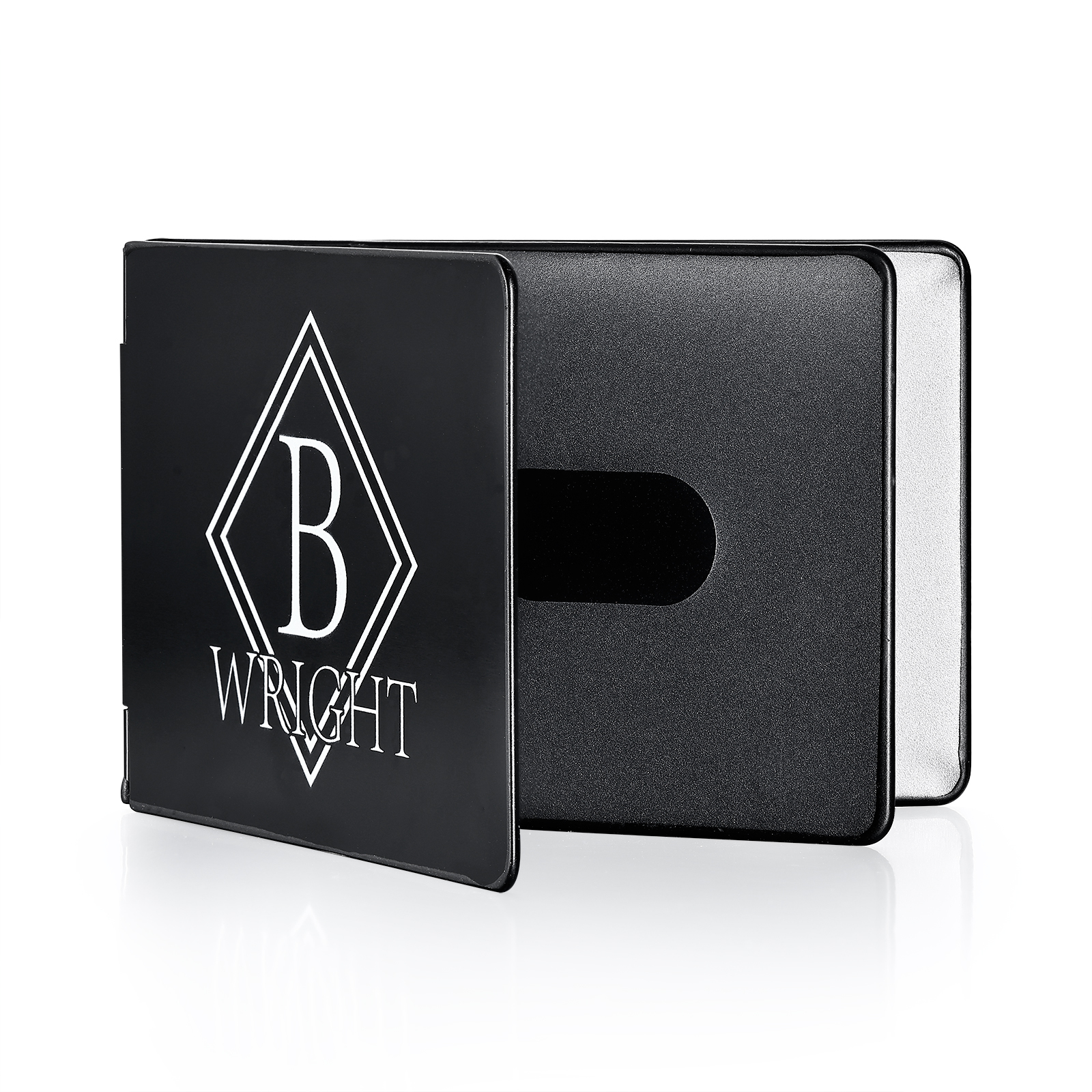 Herren Personalisierte Name & Buchstabe Kreditkarten Etui aus Metall in 3 Farben & 9 Stile