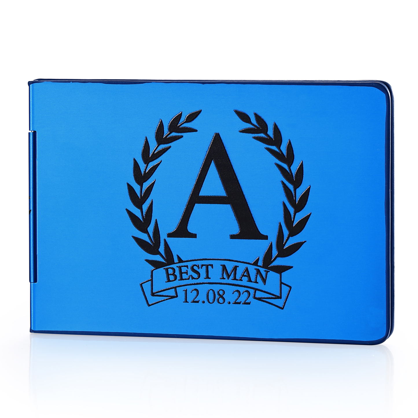Herren Personalisierte Name & Buchstabe Kreditkarten Etui aus Metall in 3 Farben & 9 Stile