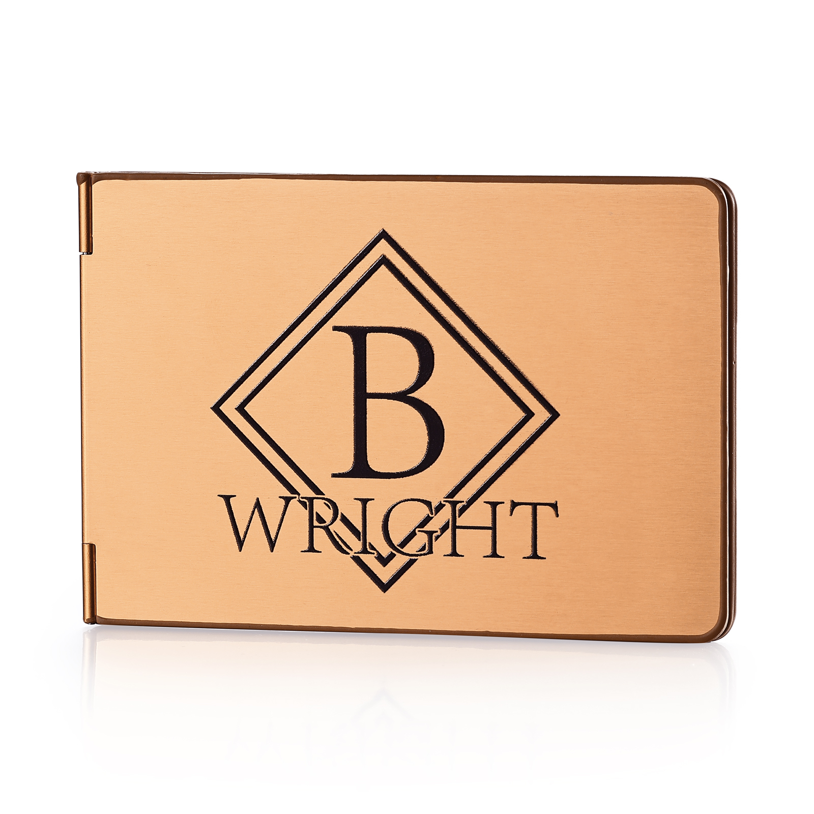 Herren Personalisierte Name & Buchstabe Kreditkarten Etui aus Metall i