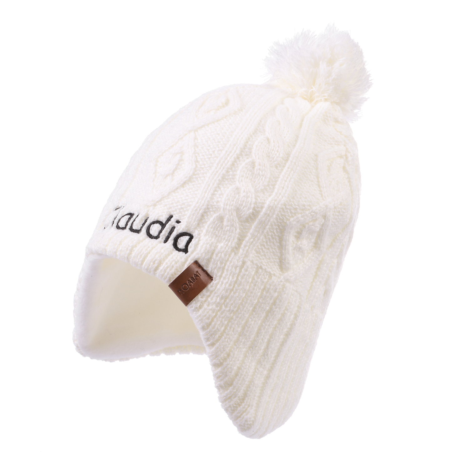 Personalisierbarer Name Strick Stickerei Beanie Mütze – In 4 Farben erhältlich für den perfekten Winterlook