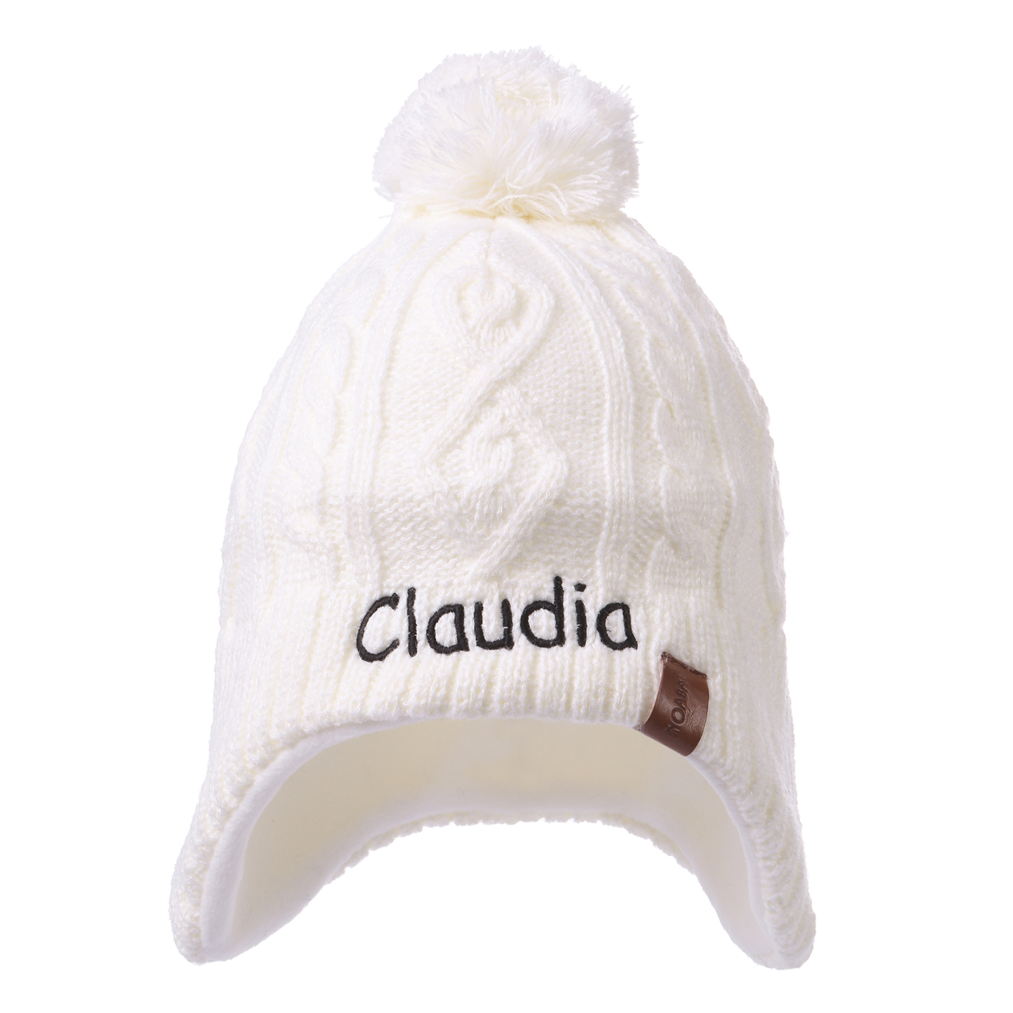 Personalisierbarer Name Strick Stickerei Beanie Mütze – In 4 Farben er