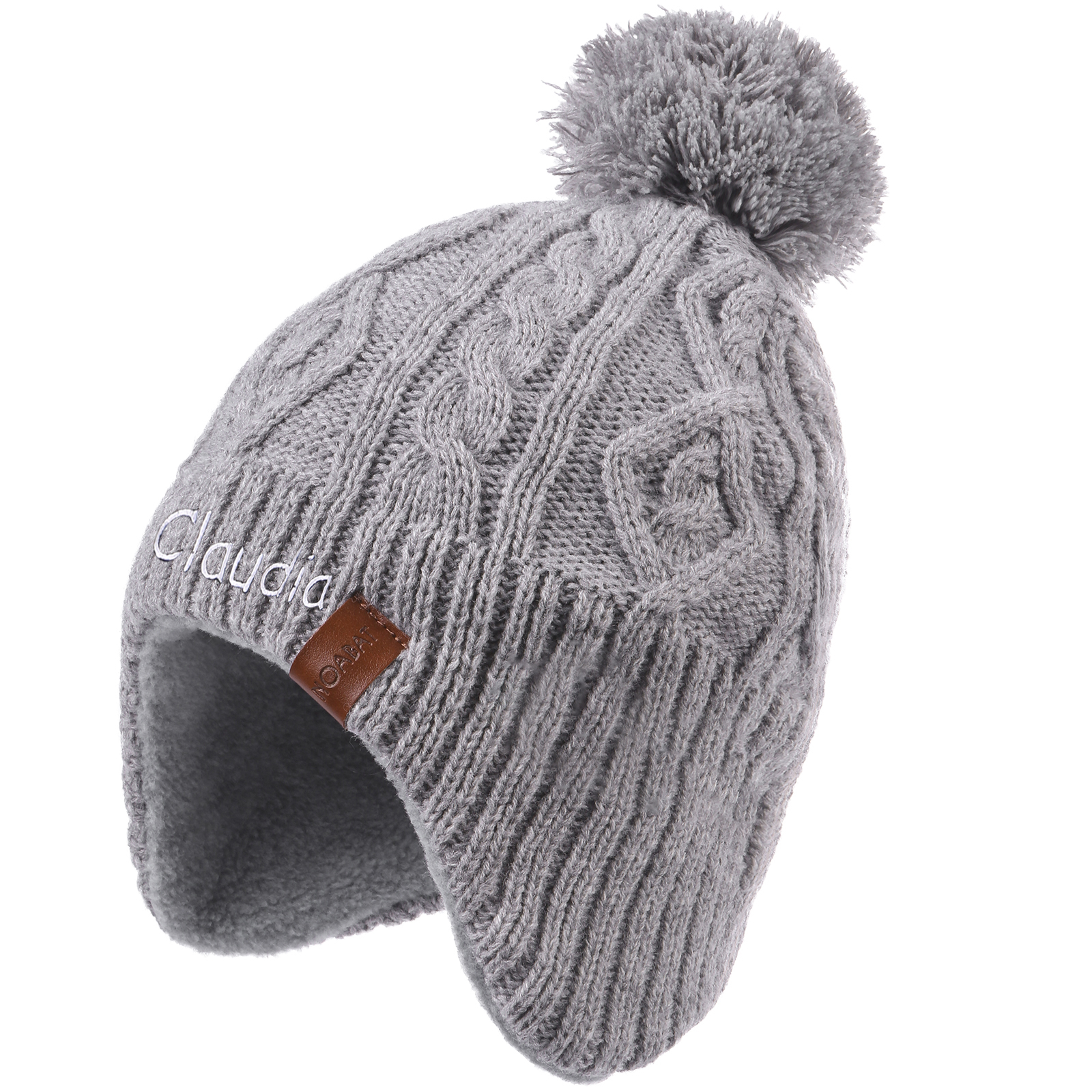 Personalisierbarer Name Strick Stickerei Beanie Mütze – In 4 Farben erhältlich für den perfekten Winterlook