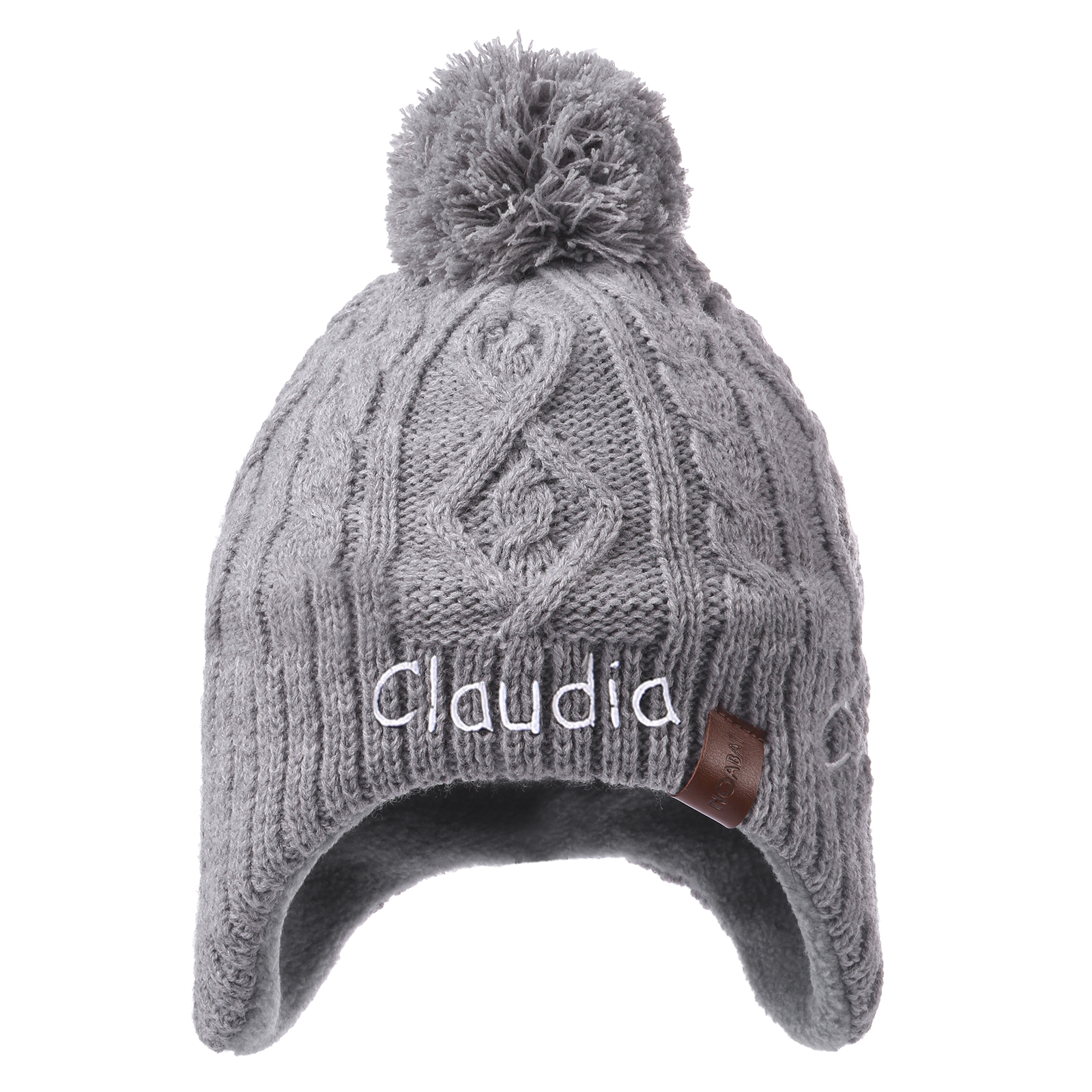 Personalisierbarer Name Strick Stickerei Beanie Mütze – In 4 Farben erhältlich für den perfekten Winterlook