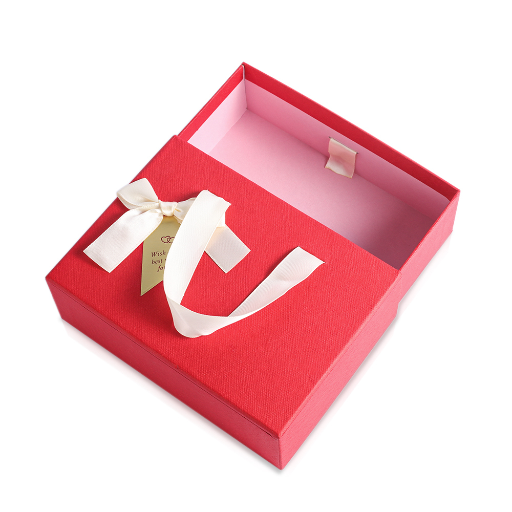 Hochwertige Rot Geschenbox-Tragbare Geschenkbox