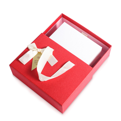 Hochwertige Rot Geschenbox-Tragbare Geschenkbox