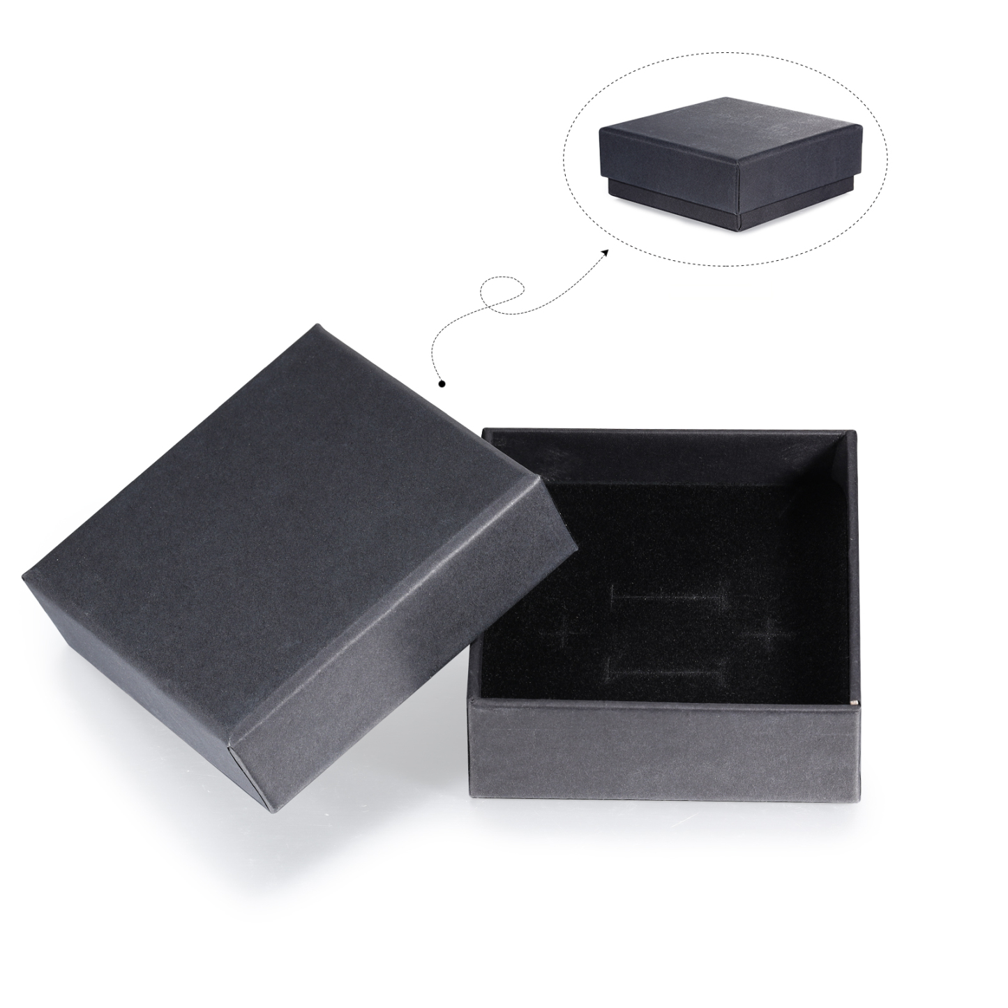 Personalisierte 1 Namen Herrenhalskette & Geschenkkarte & Geschenkbox Geschenkkarte Set für Papa