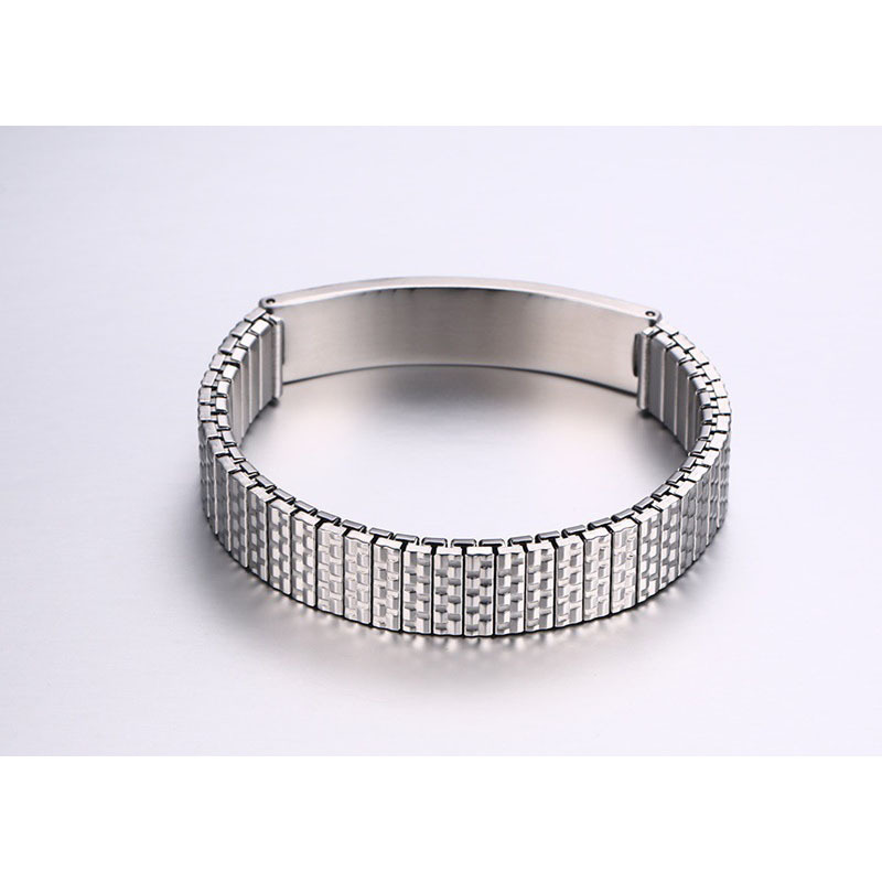 Personalisierte 4 Texte Edelstahl Notfall-Medizin-Armband in 3 Farben