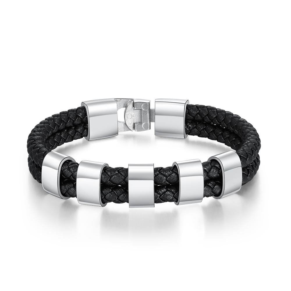 Personalisiertes Foto & Name & Buchstabe Geldbörse & 5 Namen Armband Geschenkpackung Geschenkbox set für Opa