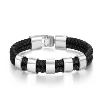 Personalisiertes Foto & Name & Buchstabe Geldbörse & 5 Namen Armband Geschenkpackung Geschenkbox set für Opa