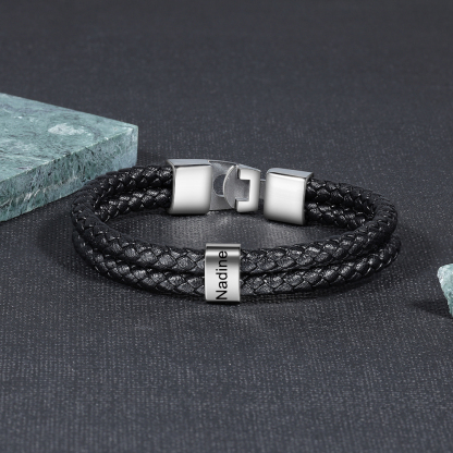 Personalisiertes Foto & Name & Buchstabe Geldbörse & Name Armband Geschenkpackung Geschenkbox set für Opa