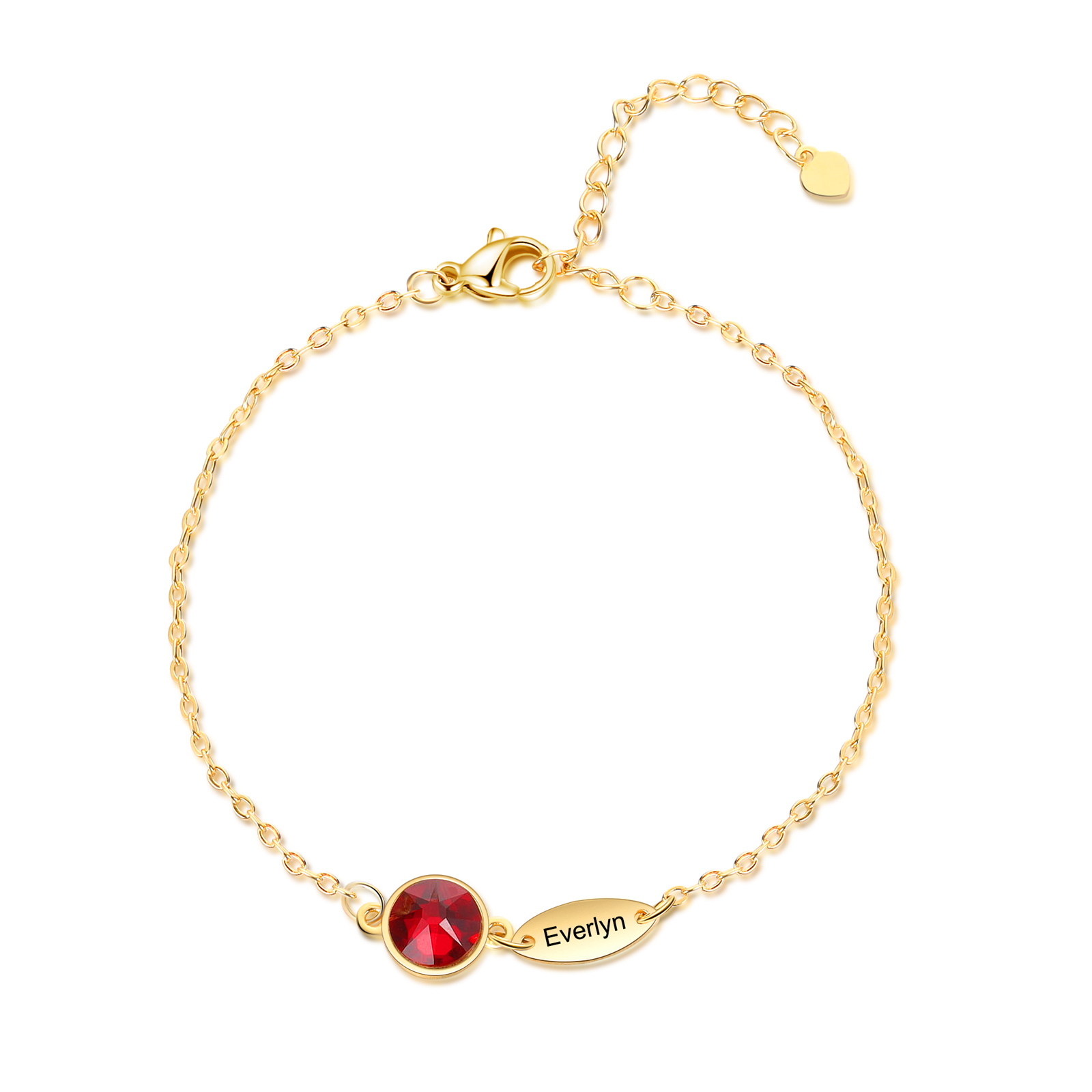 Personalisiertes Feines Armband mit 1–6 Namen und Geburtssteinen – Bedeutungsvolles Geschenk für Mama oder Freundin