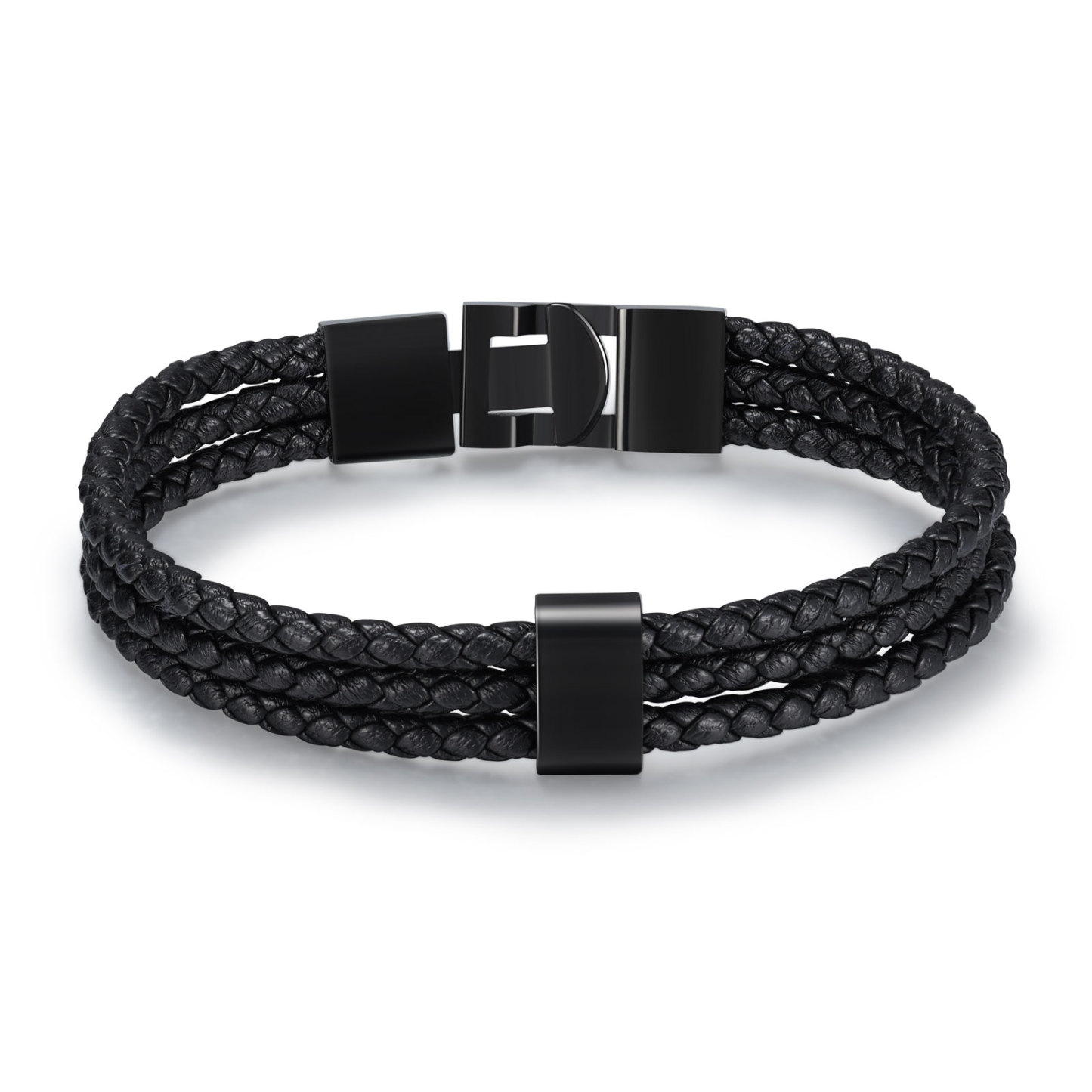 Personalisierter 1 Name Stammbaum-Namenskette mit 1 Geburtssteinen & 1 Name Herren Armband Geschenkbox-Set