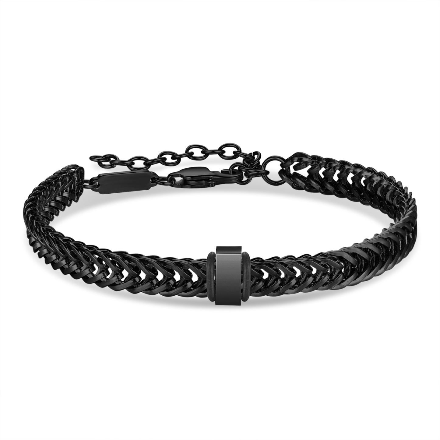 Personalisiertes 1 Name Herren Edelstahl Armband