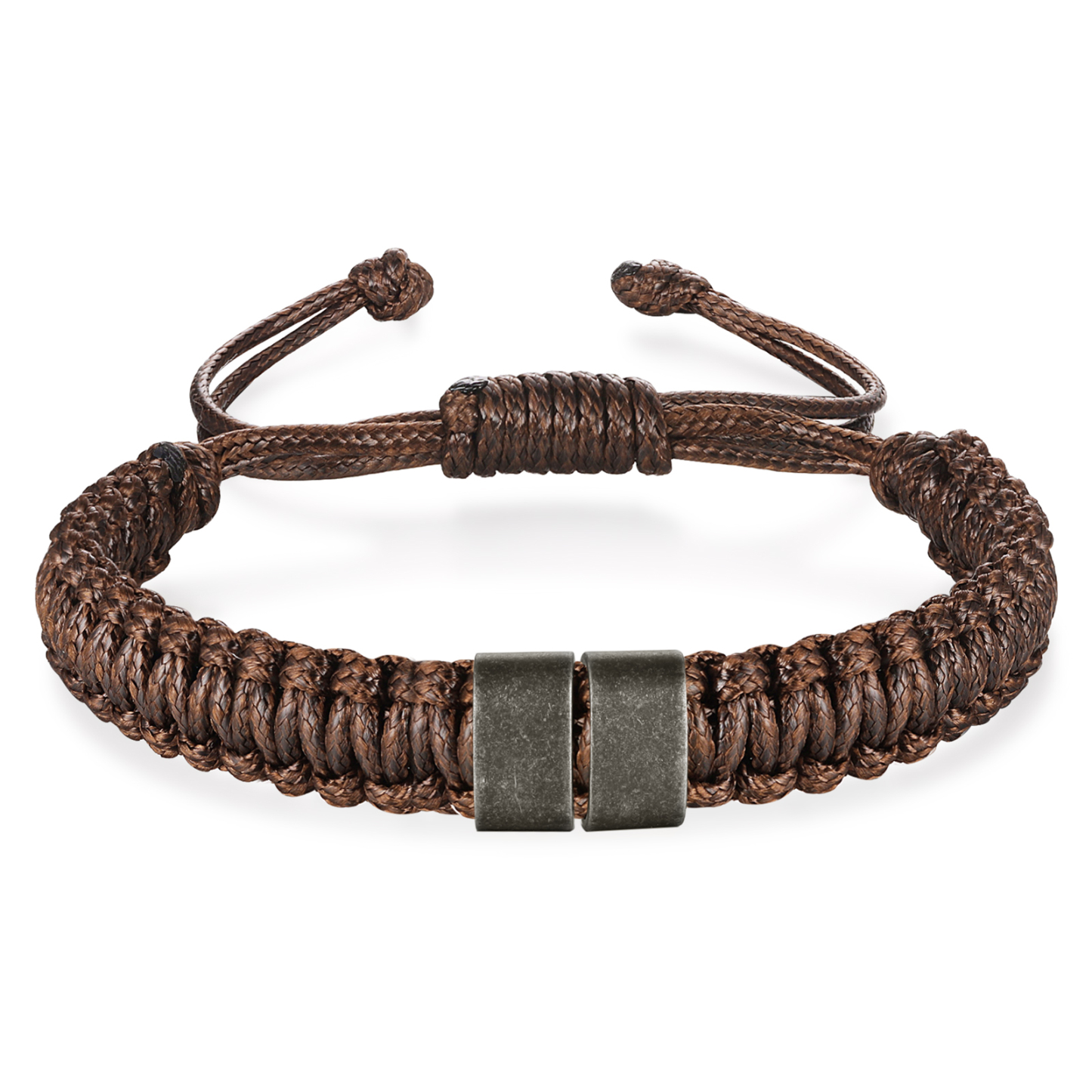 Herren Schmuck-Personalisierte 2-5 Namen Geflochtenes Vintage Armband mit Edelstahl Perle für Männer