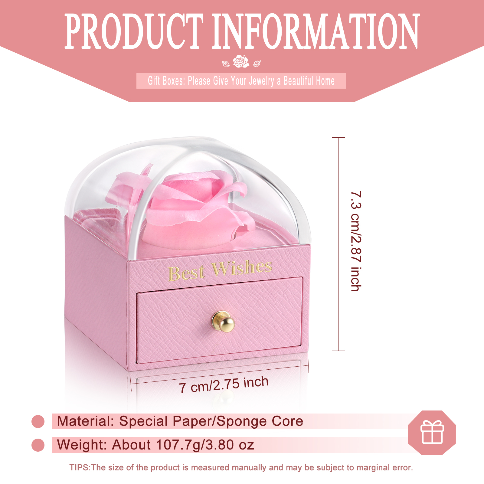 Ewige Rose Box Geschenkbox