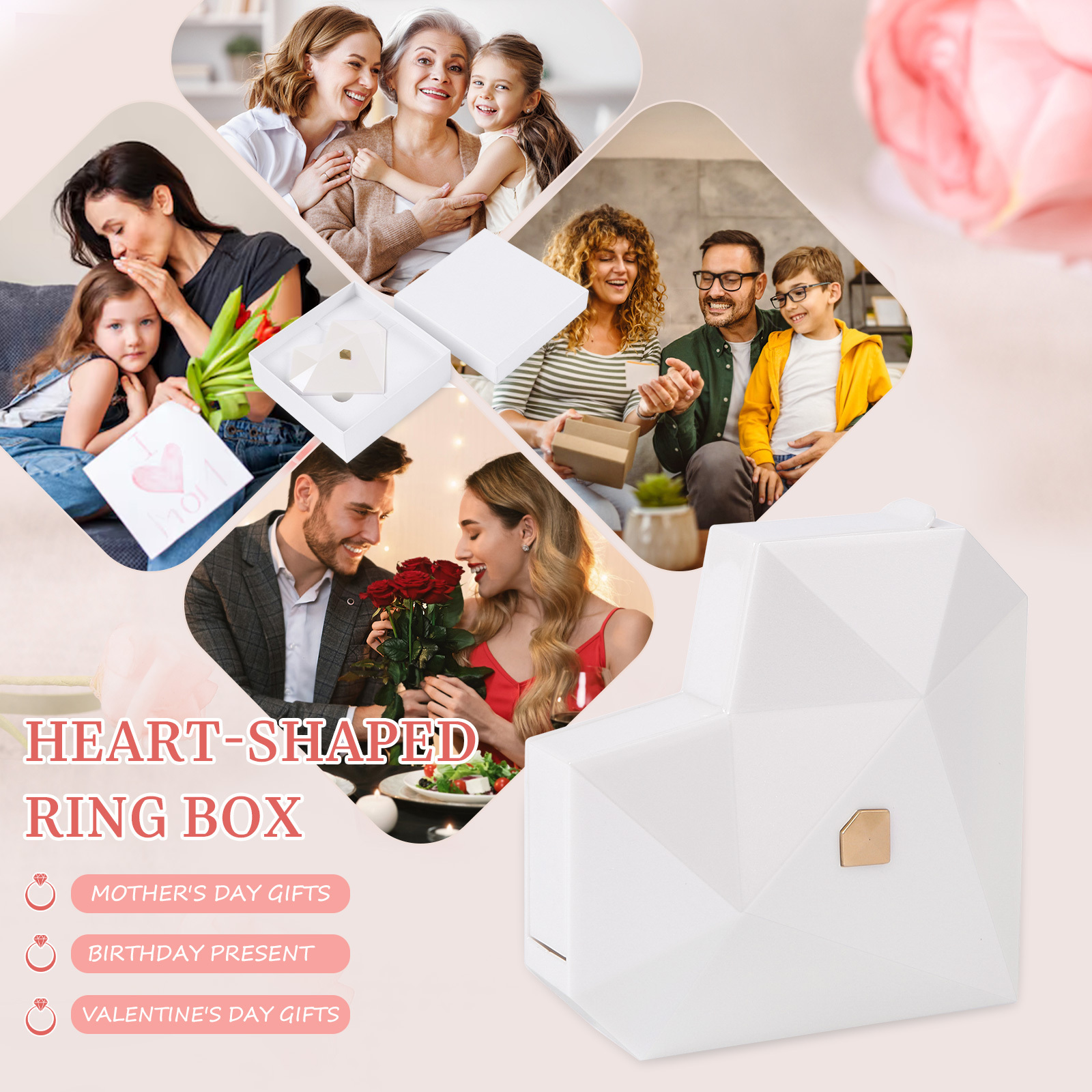 Ring-Drehbox-Schmuck Geschenkbox