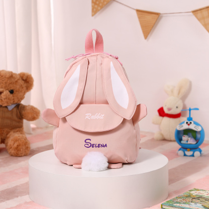 Personalisierter Hasen-Rucksack für Kinder – Individuell gestaltbar, leichtes Nylon | Lorajewel