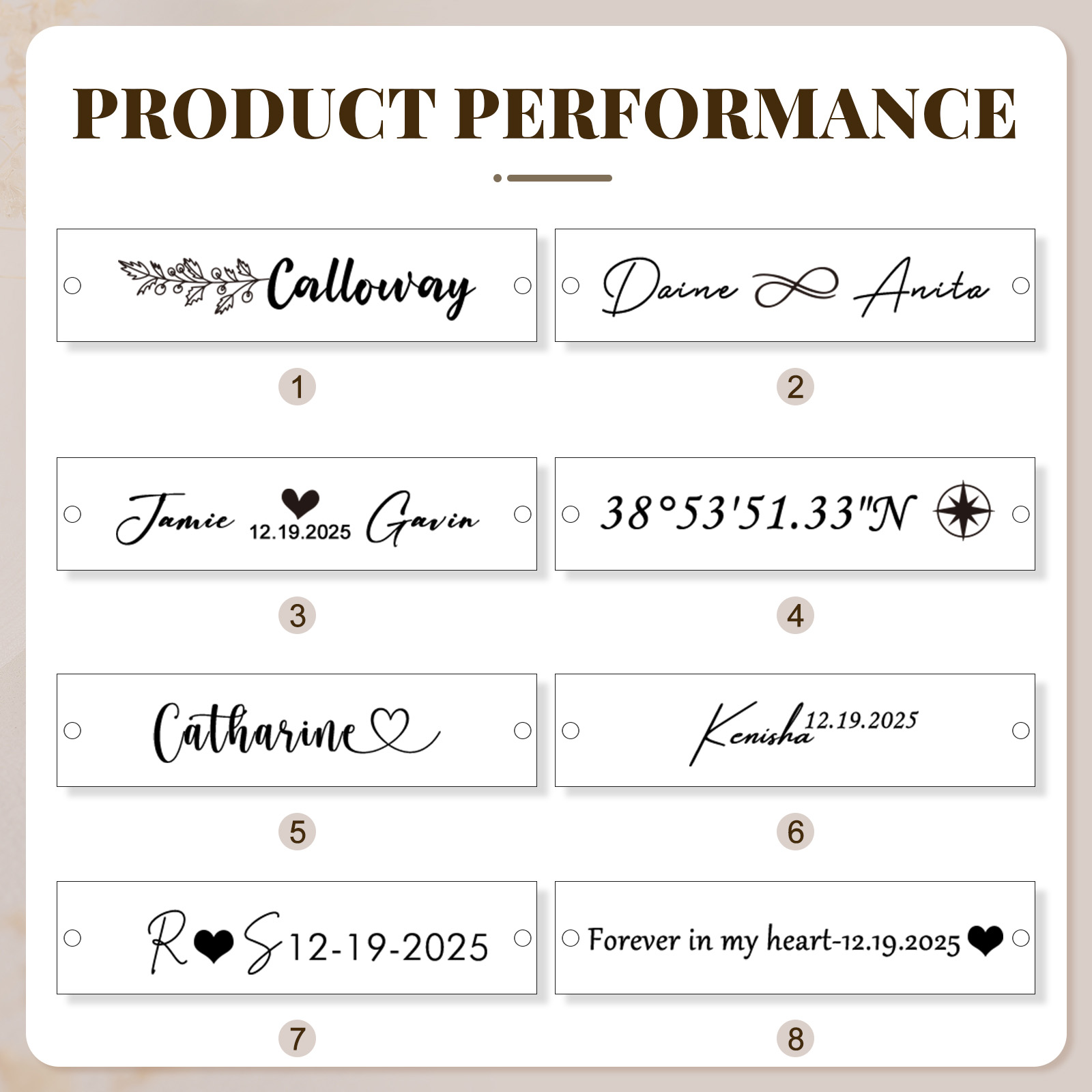 Individuelles Zirkonia-Tennisarmband mit graviertem Namen