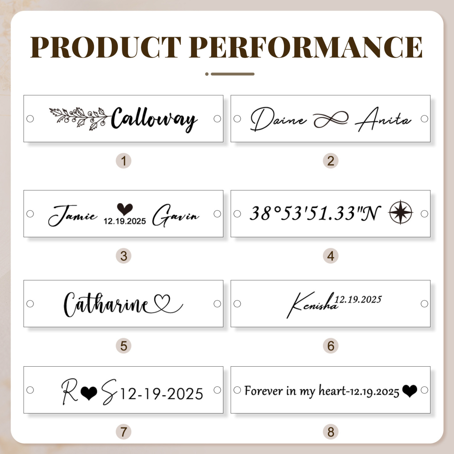 Individuelles Zirkonia-Tennisarmband mit graviertem Namen