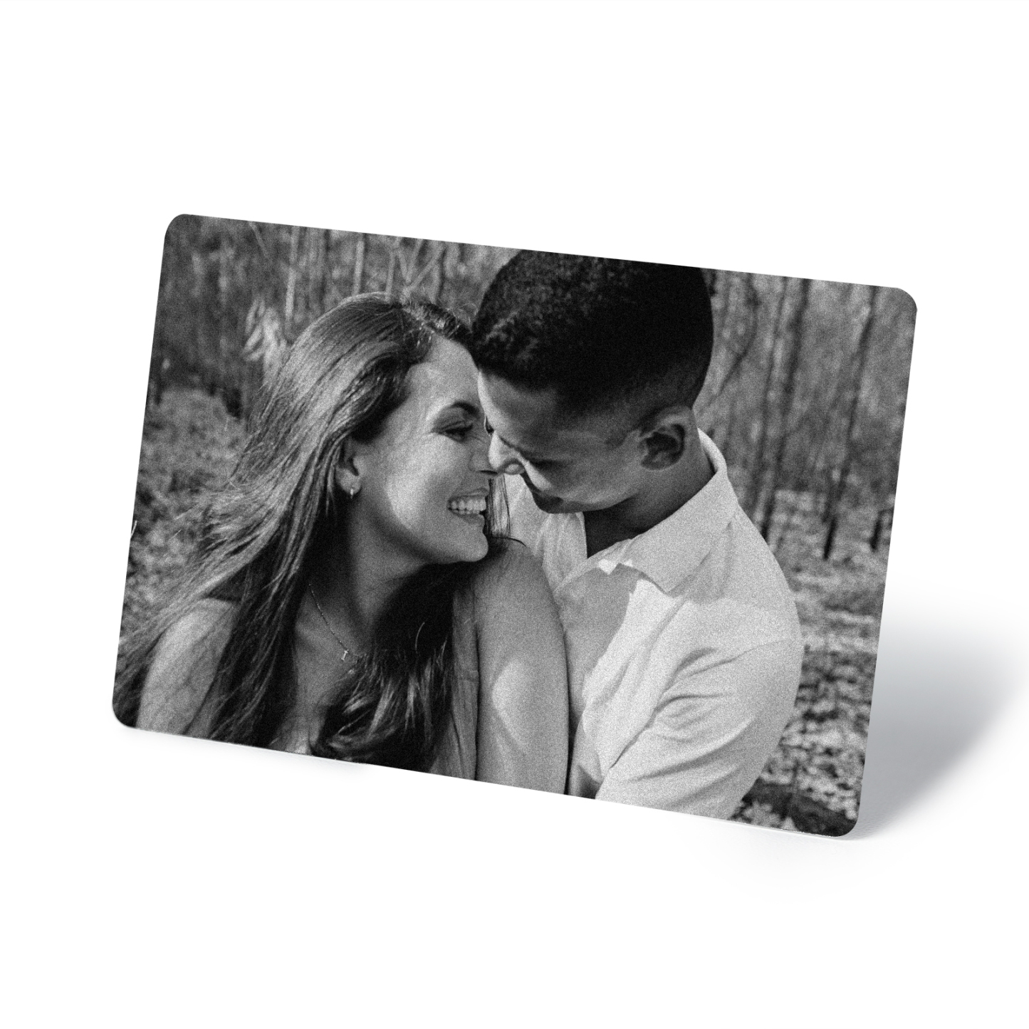 Personalisiertes Foto & Name & Buchstabe Herren Geldbörse & Foto & Text Schwarz-weiße Geldbörse Karte & Foto & 2 Texte Schlüsselanhänger Geschenkbox Set für Mann