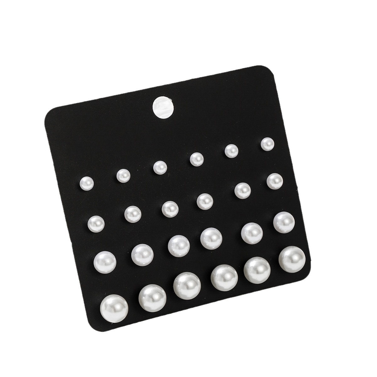 Imitierte-Perlen Ohrringe Set – Perlen-Glamour