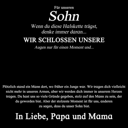 Personalisierte 2 Namen & Text Kommunion Kreuz Halskette & Nachrichtenkarte & Box Geschenkkarte Set für Sohn