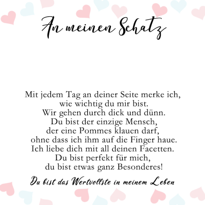 Personalisiertes Foto Armband mit Kreuzanhänger & Geschenkkarte - An meinen Schatz - Schwarz/ Rot/ Weiß/ Lila Perle Armband 