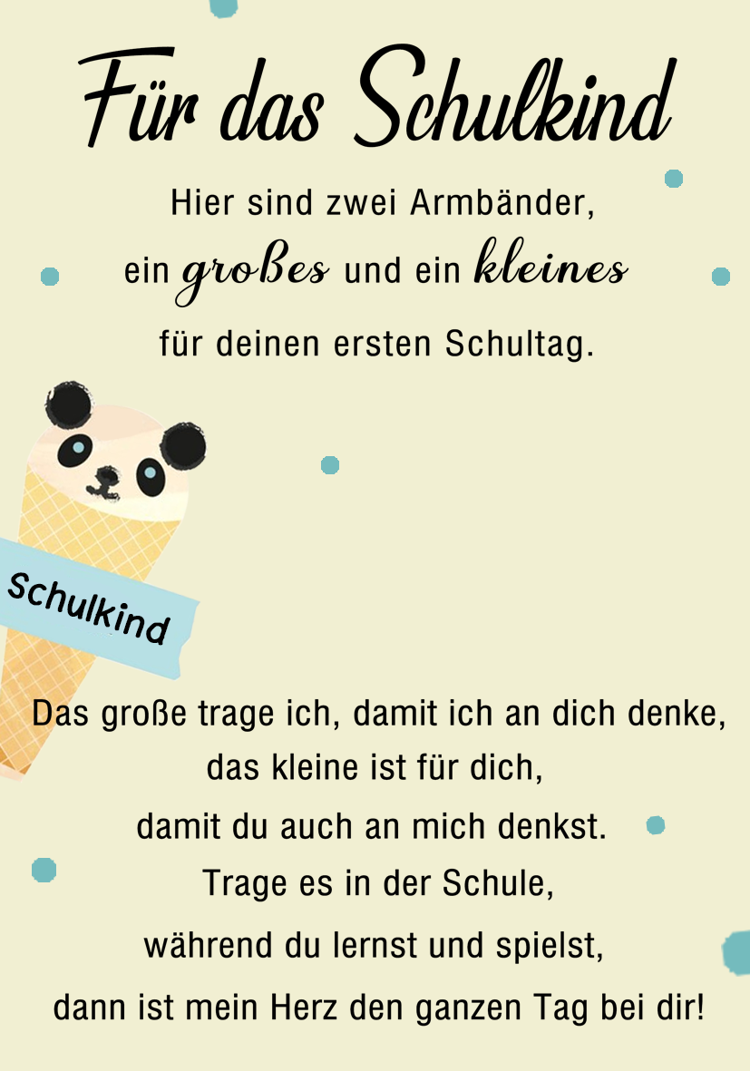[Copy]Bär Armbänder Set mit 2 Ketten Alles Gute yum neuen Schuljahr Glaube an dich slbst, strebe nach deinen Träumen Geschenk mit Nachrichtenkarte
