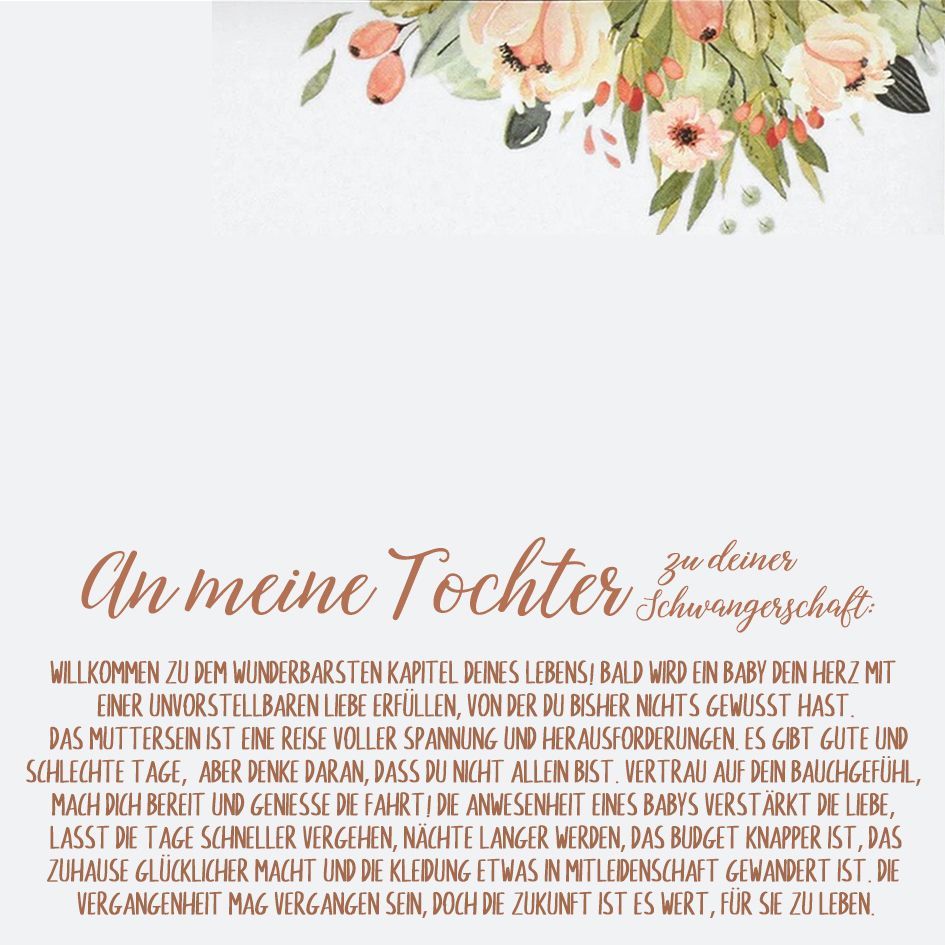 925 Sterling Silber Doppelherz-Halskette – Geschenk zur Schwangerschaft der Tochter von Mama mit Botschaftskarte