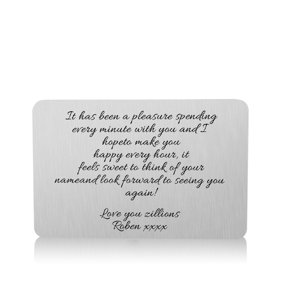 Personalisierte Foto & Name & Buchstabe Geldbörse & Foto & Text Wallet Card & Stift Geschenkbox Set für Mann Freund