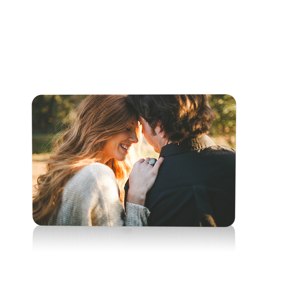 Personalisierte Foto & Name & Buchstabe Geldbörse & Foto & Text Wallet Card & Stift Geschenkbox Set für Mann Freund