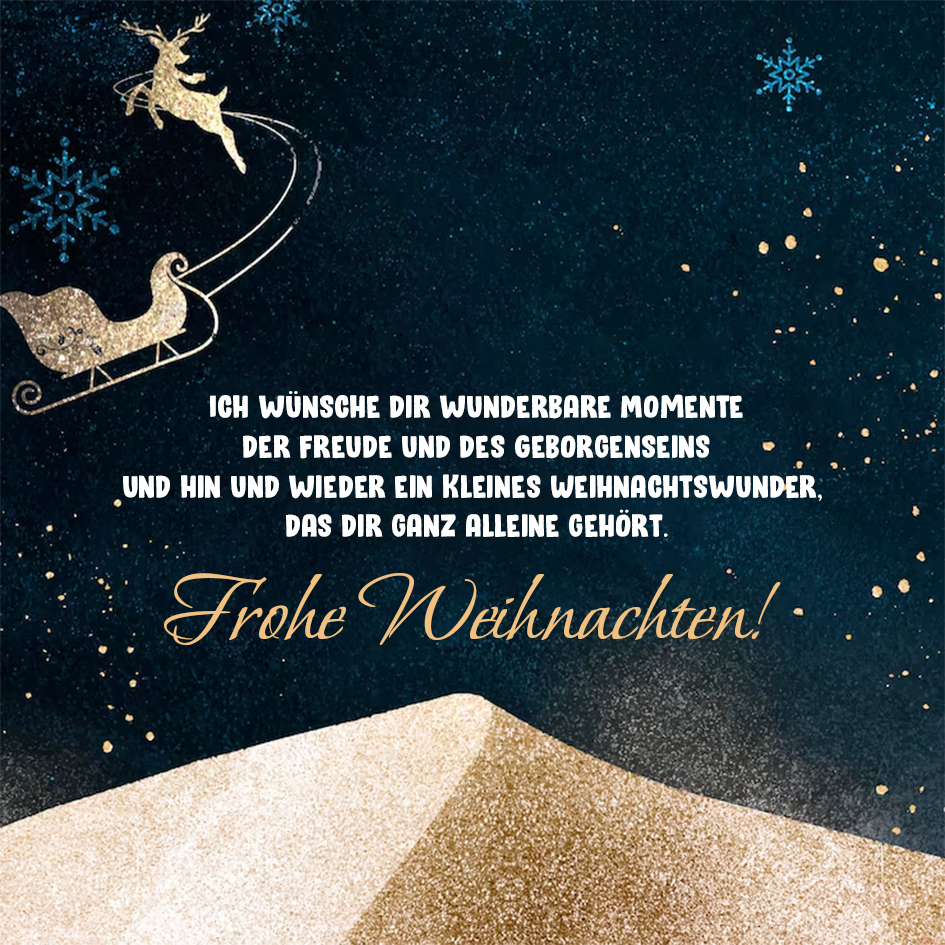 Weihnachten Geschenkkarte – Frohe Weihnachten & Ein kleines Weihnachtswunder