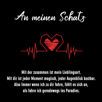 [Copy]Liebe Karte- An meinen Schatz Mit der zusammen ist mein Lieblingsort.