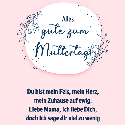 Eine liebevolle und berührende Karte für Mama/Mutter 