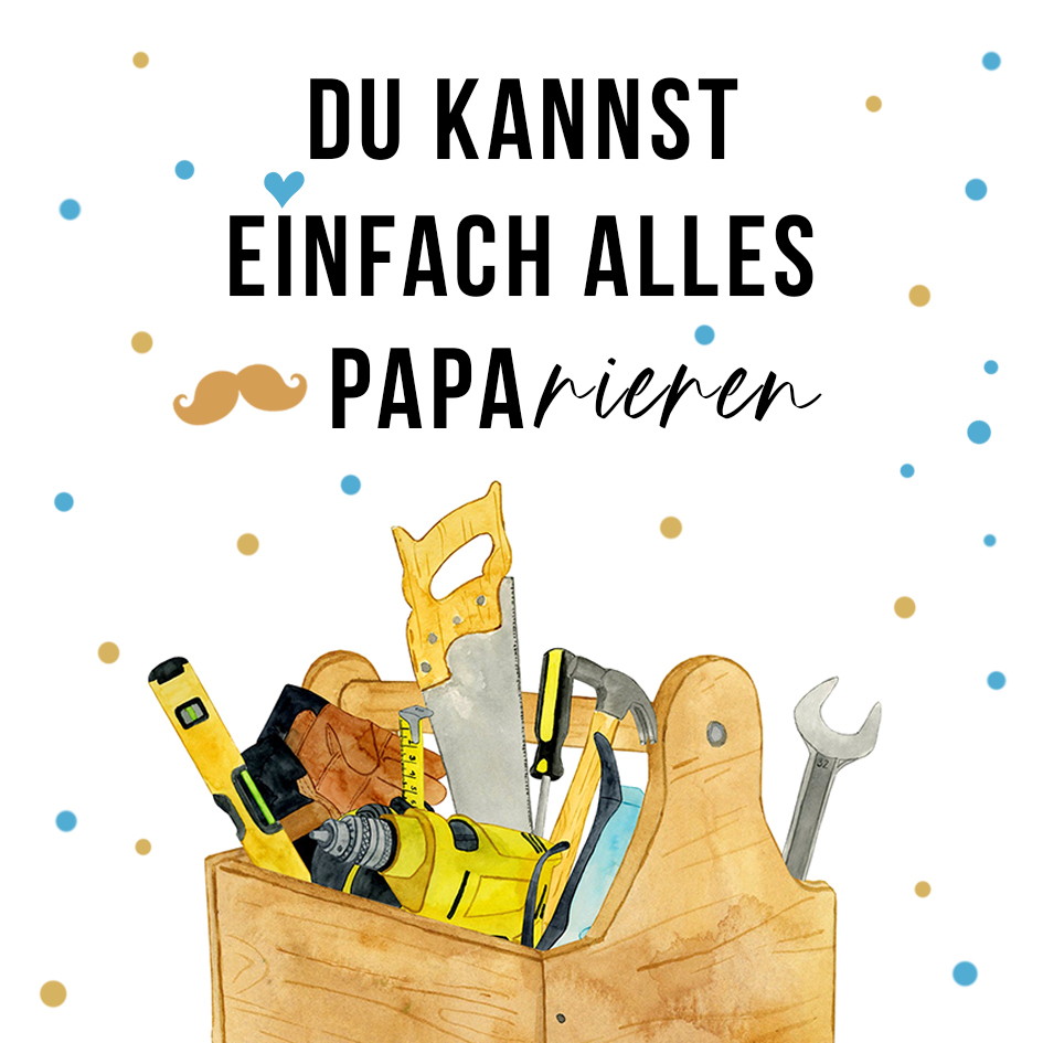 Karte für Vater - Danke für alles- Geschenk Karte zum Vatertag