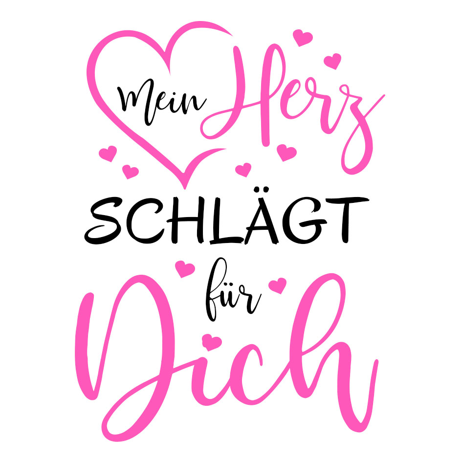 Liebe Karte- Mein Herz schlägt für dich