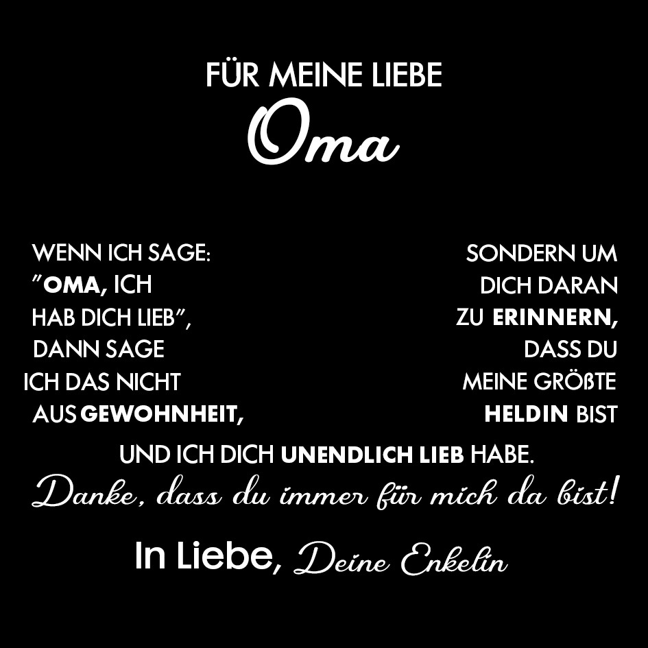 925 Sterling Silber Herz Halskette - An Meine geliebte Oma-Geschenk mit Nachrichtenkarte 