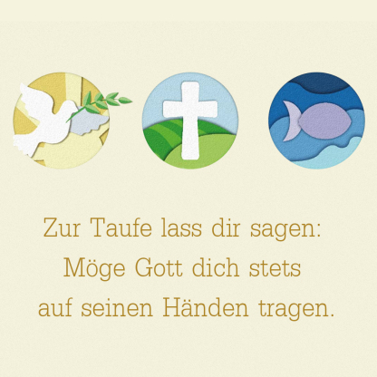 Eine liebevolle und berührende Karte zur-Taufe-Konfirmation-Kommunion