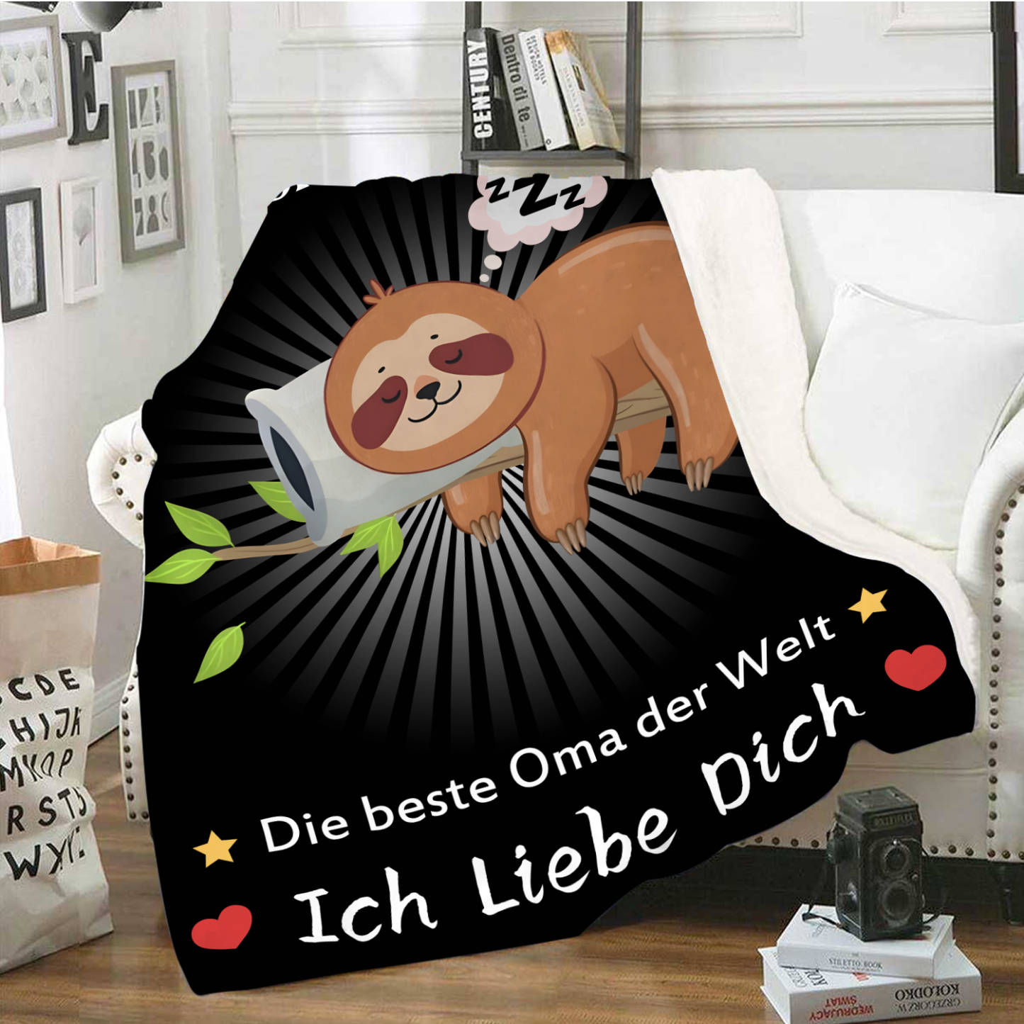 Beste Oma SchnarchecreDecke - Die beste Oma der Welt ich liebe dich - Geschenk für Großmutter