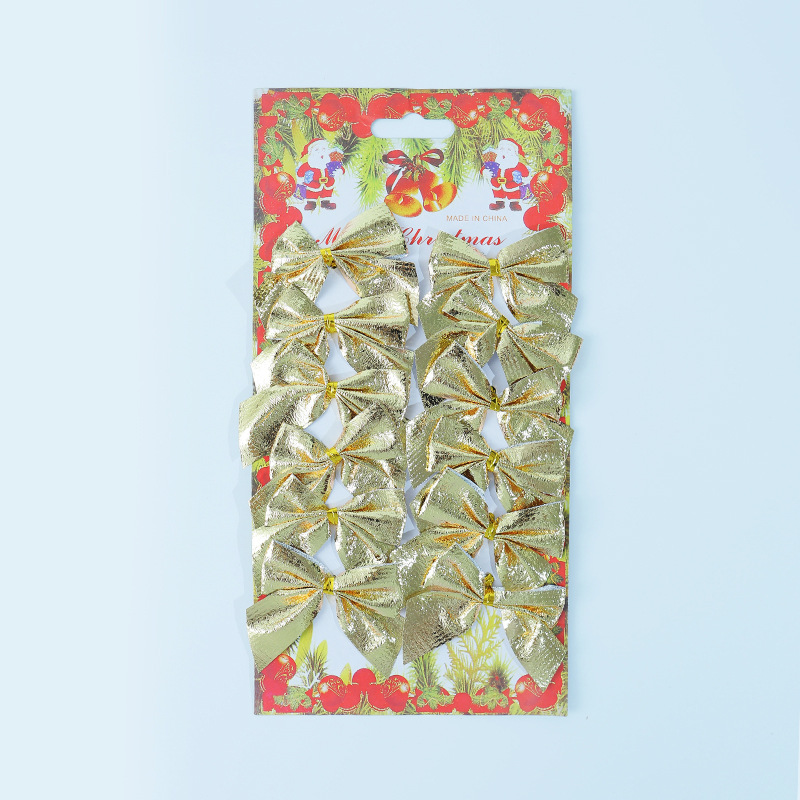 Weihnachtliche Schleifen Ornament – Festliche Dekoration 12 Set