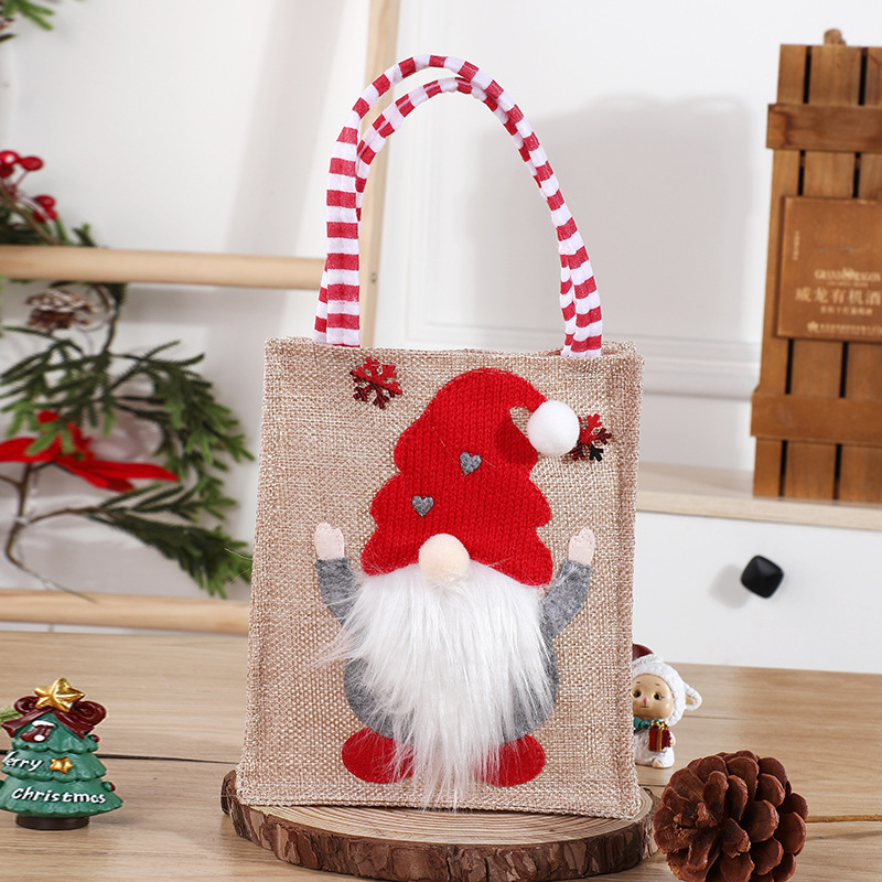 Weihnachtliche Geschenktasche mit Wichtel-Motiven – Drei festliche Var