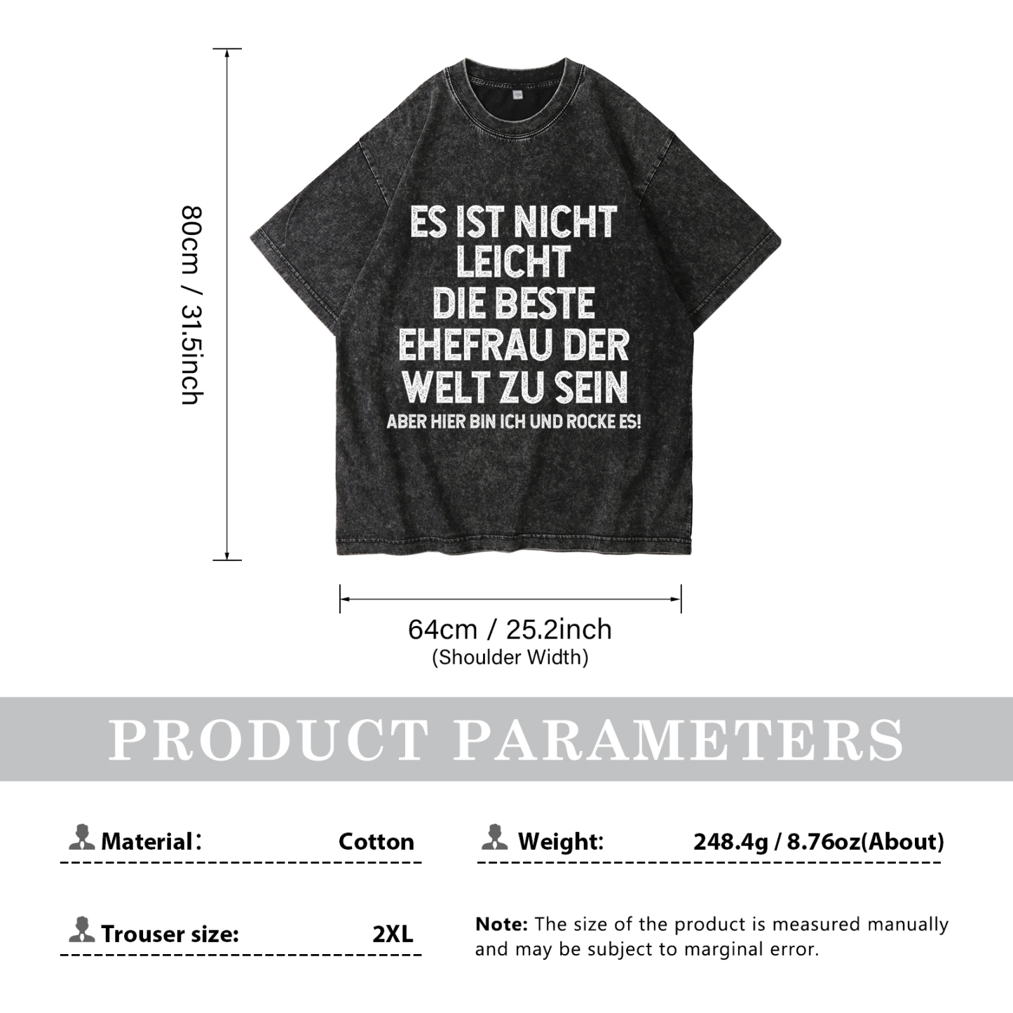Personalisierte Paar Schwarz T-Shirts – Ehefrau- und Ehemann Designs in zwei Varianten