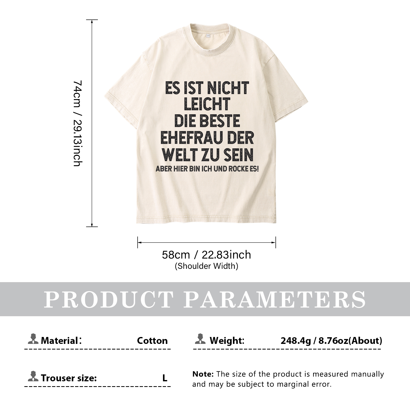 Personalisierte Partner-T-Shirts – Ehefrau- und Ehemann Designs in zwei Varianten