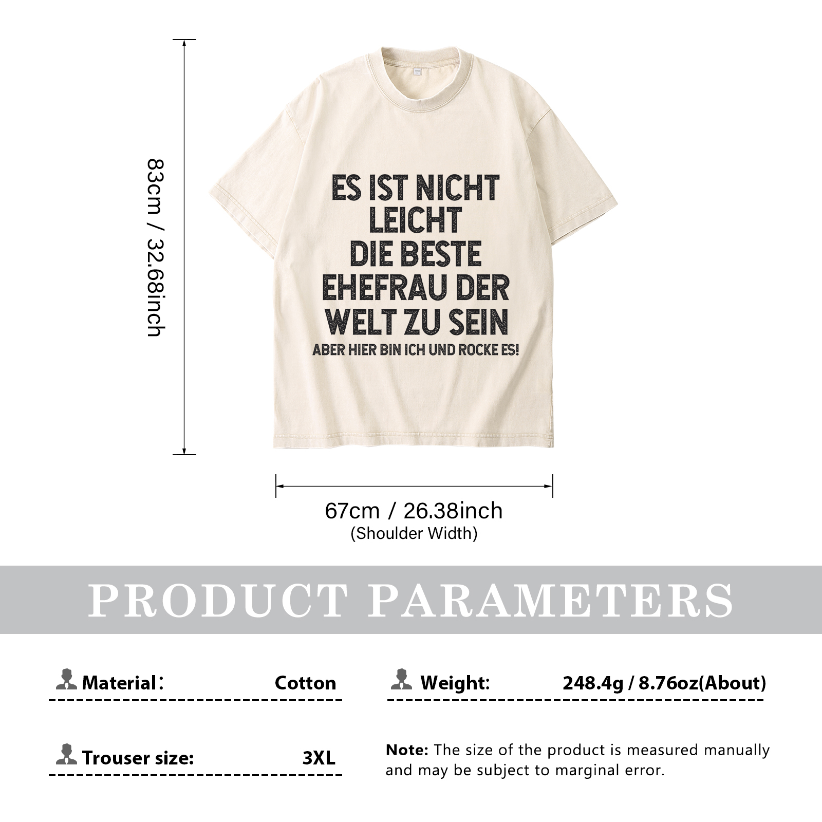 Personalisierte Partner-T-Shirts – Ehefrau- und Ehemann Designs in zwei Varianten