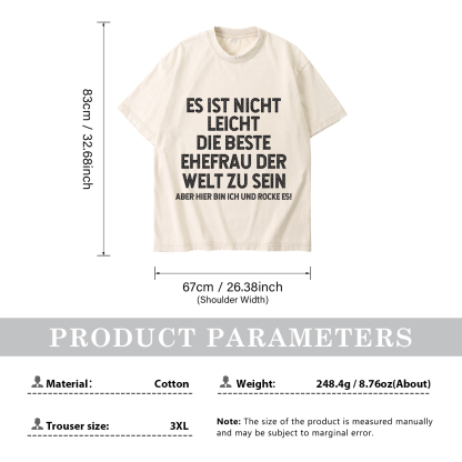 Personalisierte Partner-T-Shirts – Ehefrau- und Ehemann Designs in zwei Varianten