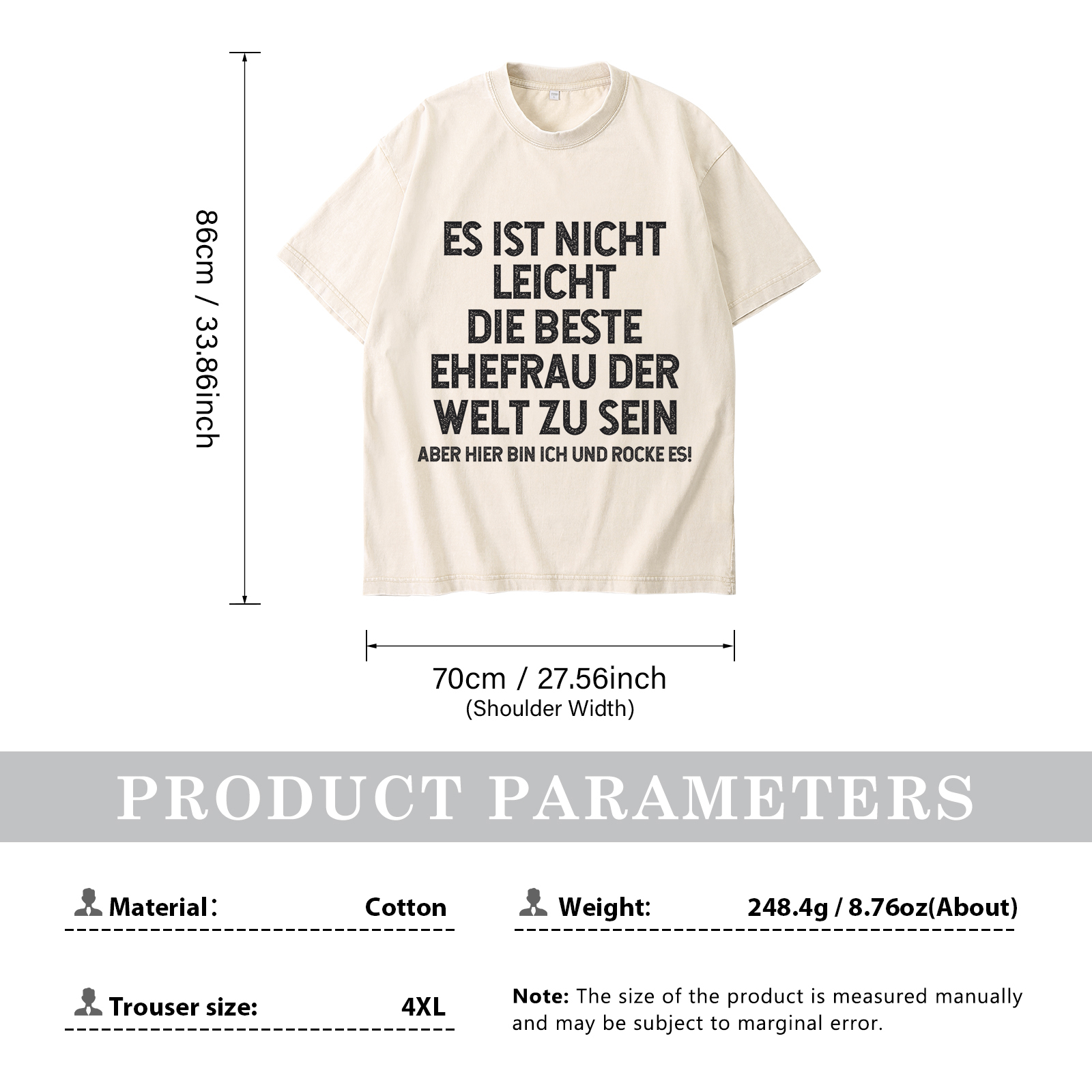 Personalisierte Partner-T-Shirts – Ehefrau- und Ehemann Designs in zwei Varianten