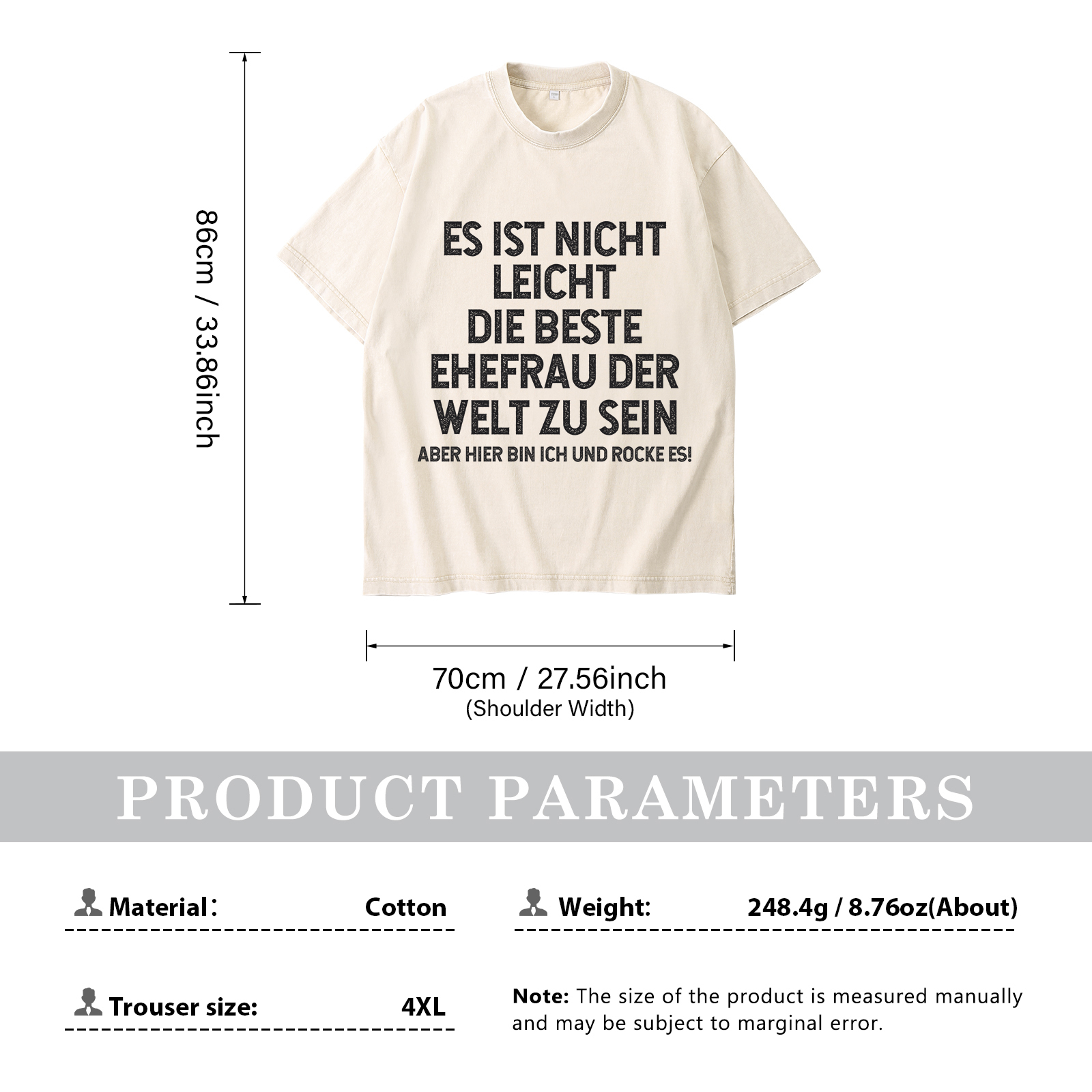 Personalisierte Partner-T-Shirts – Ehefrau- und Ehemann Designs in zwei Varianten