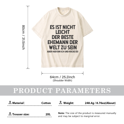 Personalisierte Partner-T-Shirts – Ehefrau- und Ehemann Designs in zwei Varianten
